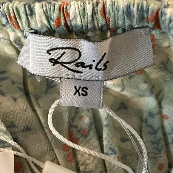 Rails Dainty Octavia Dress Green Summer Meadow Midi Dress Size XS NWT Sundress - Picture 10 of 14